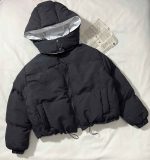 کاپشن پفی باکسی کلاهدار(3376) - Image 4