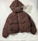 کاپشن پفی باکسی کلاهدار(3376) - Image 2