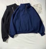 دورس نیم زیپ ساده سه نخ داخل کرک(3377) - Image 3