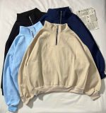 دورس نیم زیپ ساده سه نخ داخل کرک(3377) - Image 2