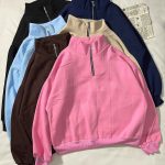 دورس نیم زیپ ساده سه نخ داخل کرک(3377)