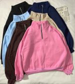 دورس نیم زیپ ساده سه نخ داخل کرک(3377)