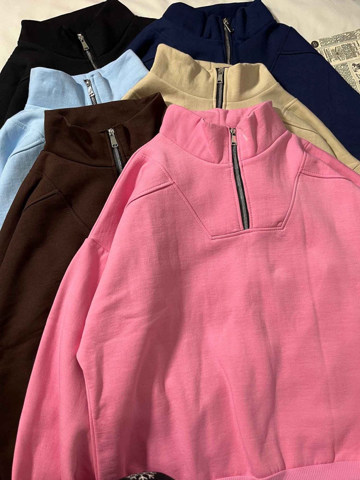 دورس نیم زیپ ساده سه نخ داخل کرک(3377) - Image 4