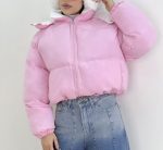 کاپشن پفی باکسی کلاهدار(3376) - Image 8