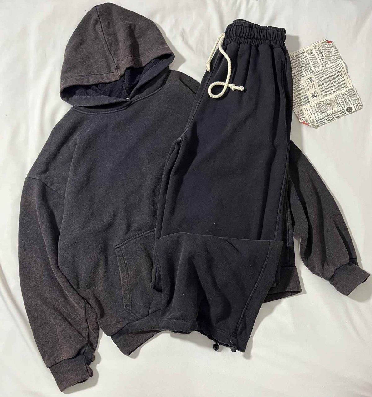 ست سنگشور هودی و جاگربگ سه نخ بدون کرک(3379) - Image 2