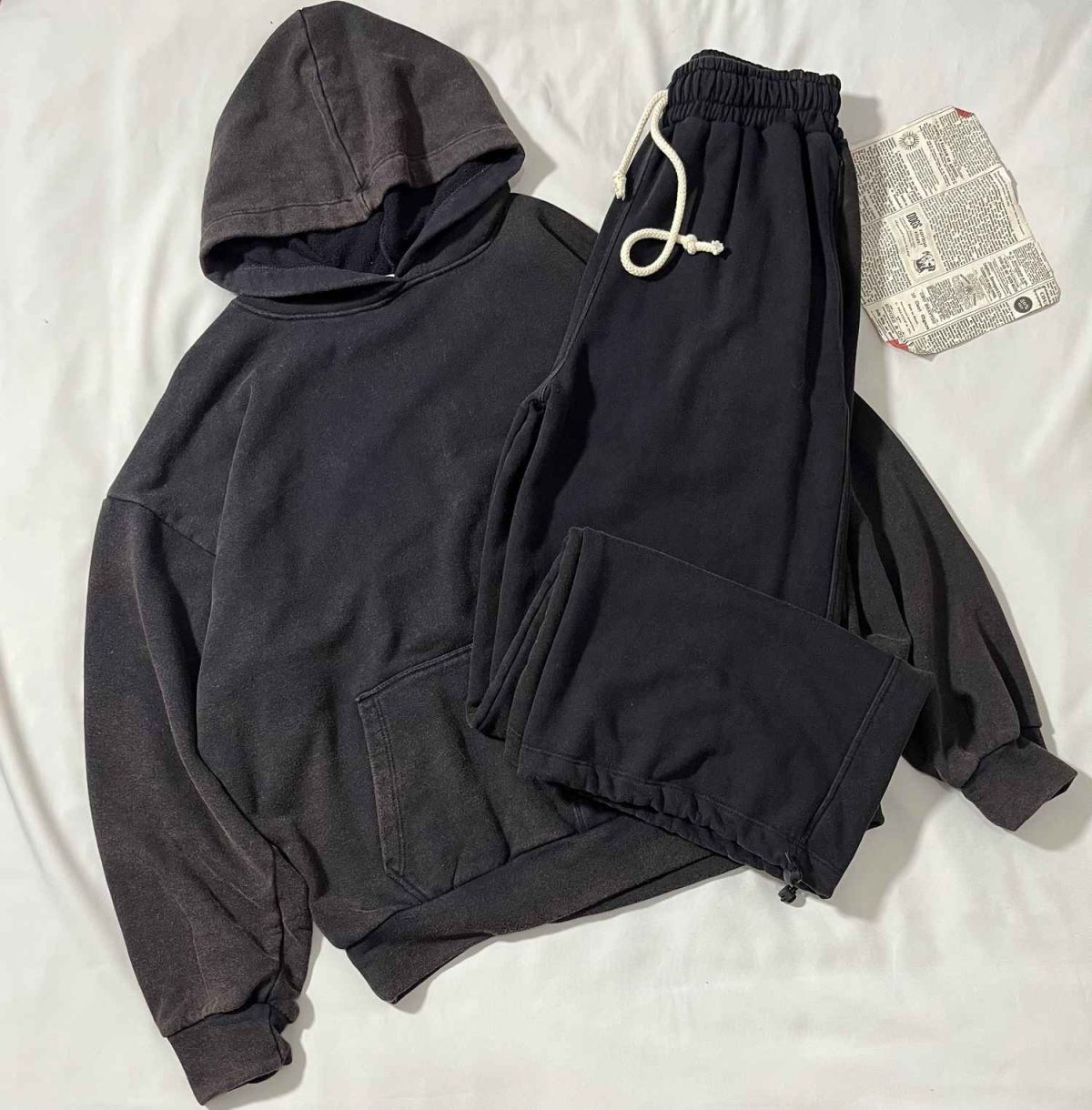 ست سنگشور هودی و جاگربگ سه نخ بدون کرک(3379) - Image 3