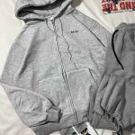 سویشرت طوسی اورجینال وارداتی سه نخ داخل کرک(3386)