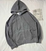 سویشرت وارداتی زارا سنگشور سه نخ داخل کرک موشی و طوسی(3398) - Image 3