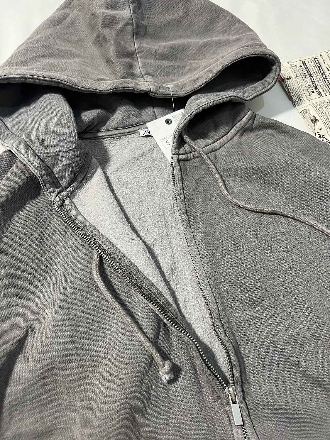 IMG_3076_9_11zon سویشرت وارداتی زارا سنگشور سه نخ داخل کرک موشی و طوسی(3398) - Image 10