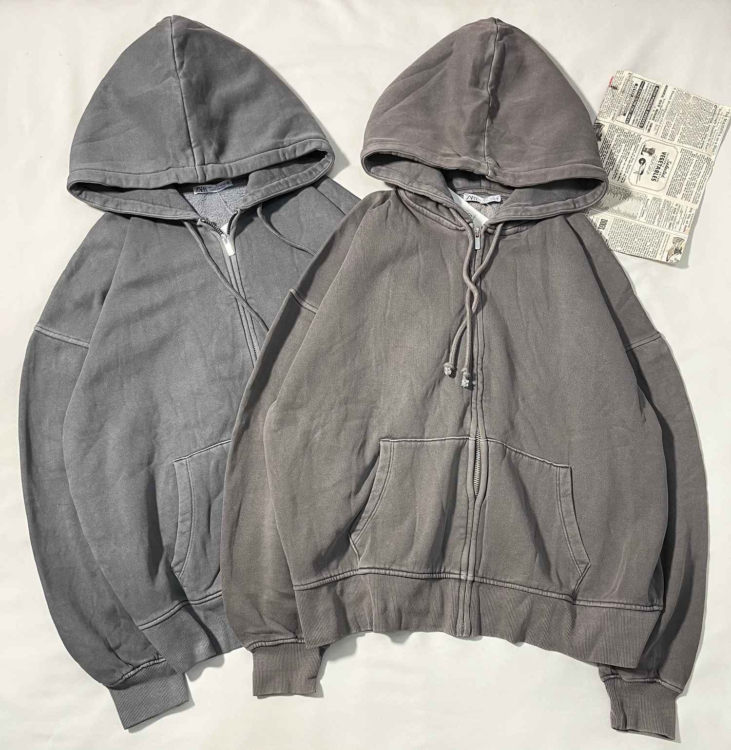 IMG_3085_10_11zon سویشرت وارداتی زارا سنگشور سه نخ داخل کرک موشی و طوسی(3398) - Image 1