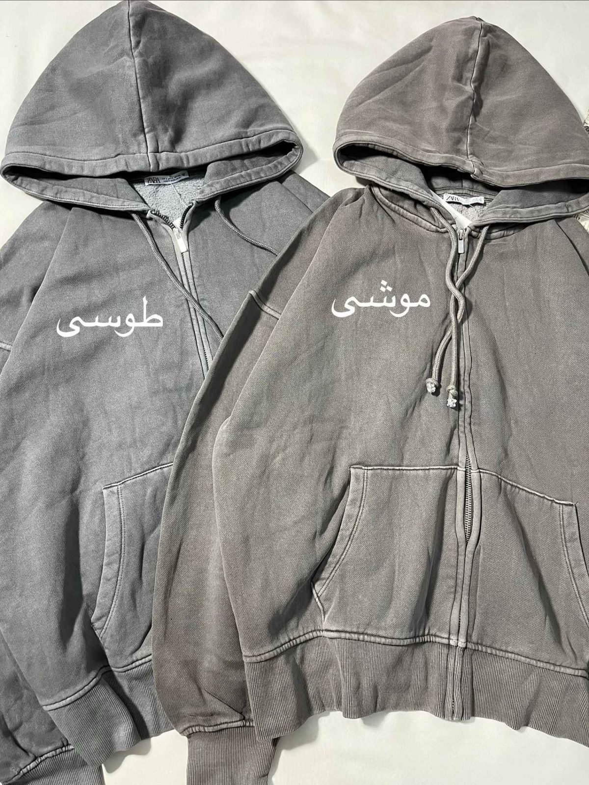 IMG_3086_11_11zon سویشرت وارداتی زارا سنگشور سه نخ داخل کرک موشی و طوسی(3398) - Image 2