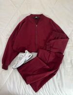 ست سویشرت و شلوار بگ دورس پنبه گلکسی بدون کرک(3350) - Image 2