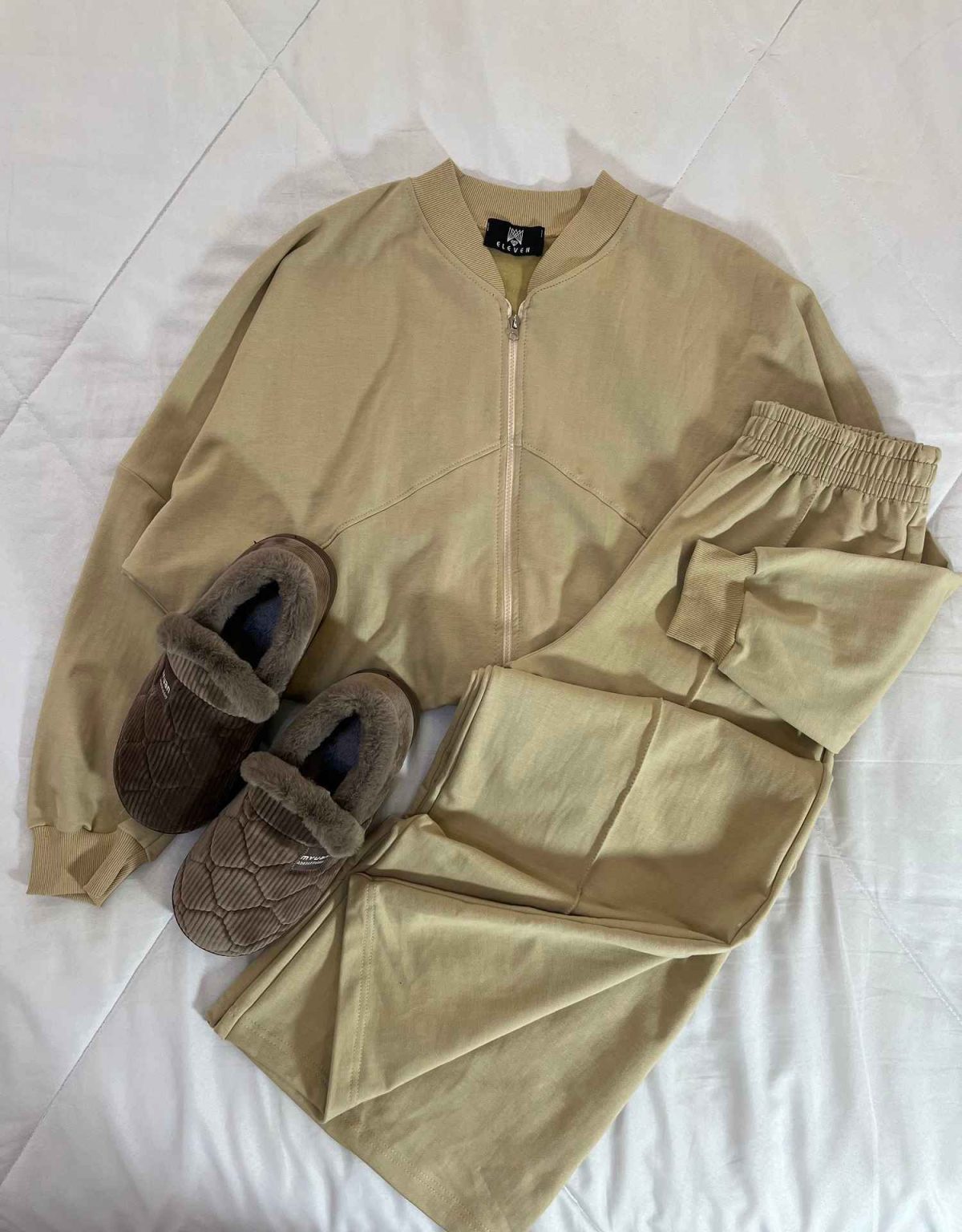 ست سویشرت و شلوار بگ دورس پنبه گلکسی بدون کرک(3350) - Image 5