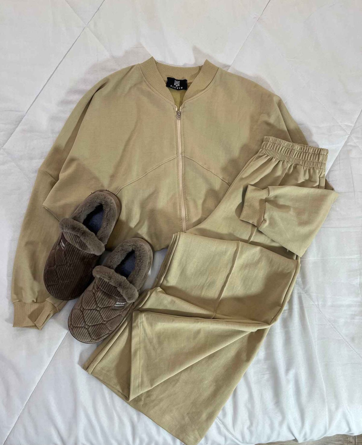 ست سویشرت و شلوار بگ دورس پنبه گلکسی بدون کرک(3350) - Image 6