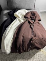 سویشرت ساده باکسی سه نخ داخل کرک(3402)