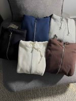 سویشرت ساده باکسی سه نخ داخل کرک(3402) - Image 5