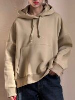 هودی ساده باکسی سه نخ داخل کرک(3411) - Image 7