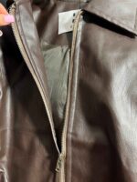 کت چرم آستردار پایین سگک(3412) - Image 5