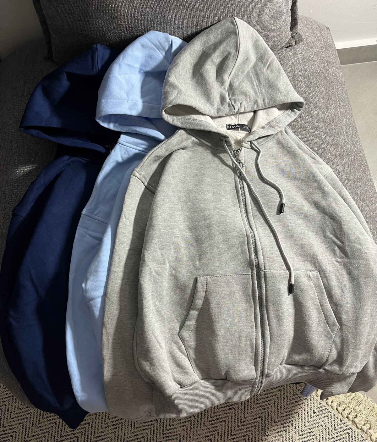 سویشرت ساده دورس سه نخ داخل کرک(3417) - Image 4