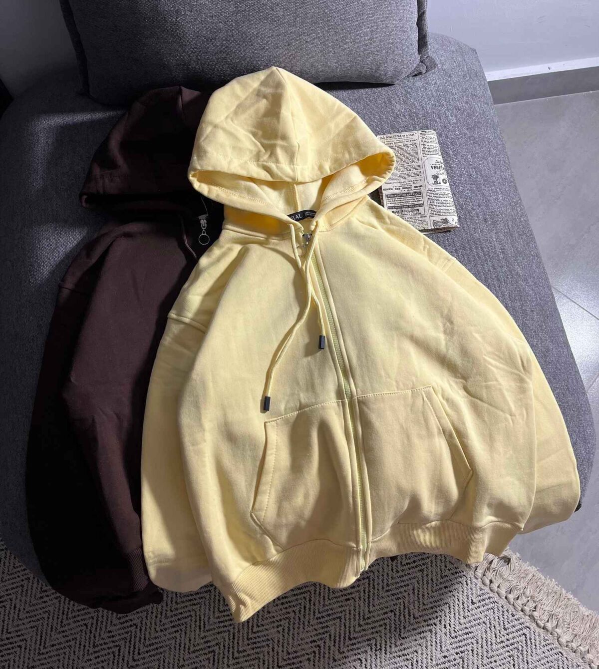 سویشرت ساده دورس سه نخ داخل کرک(3417) - Image 2