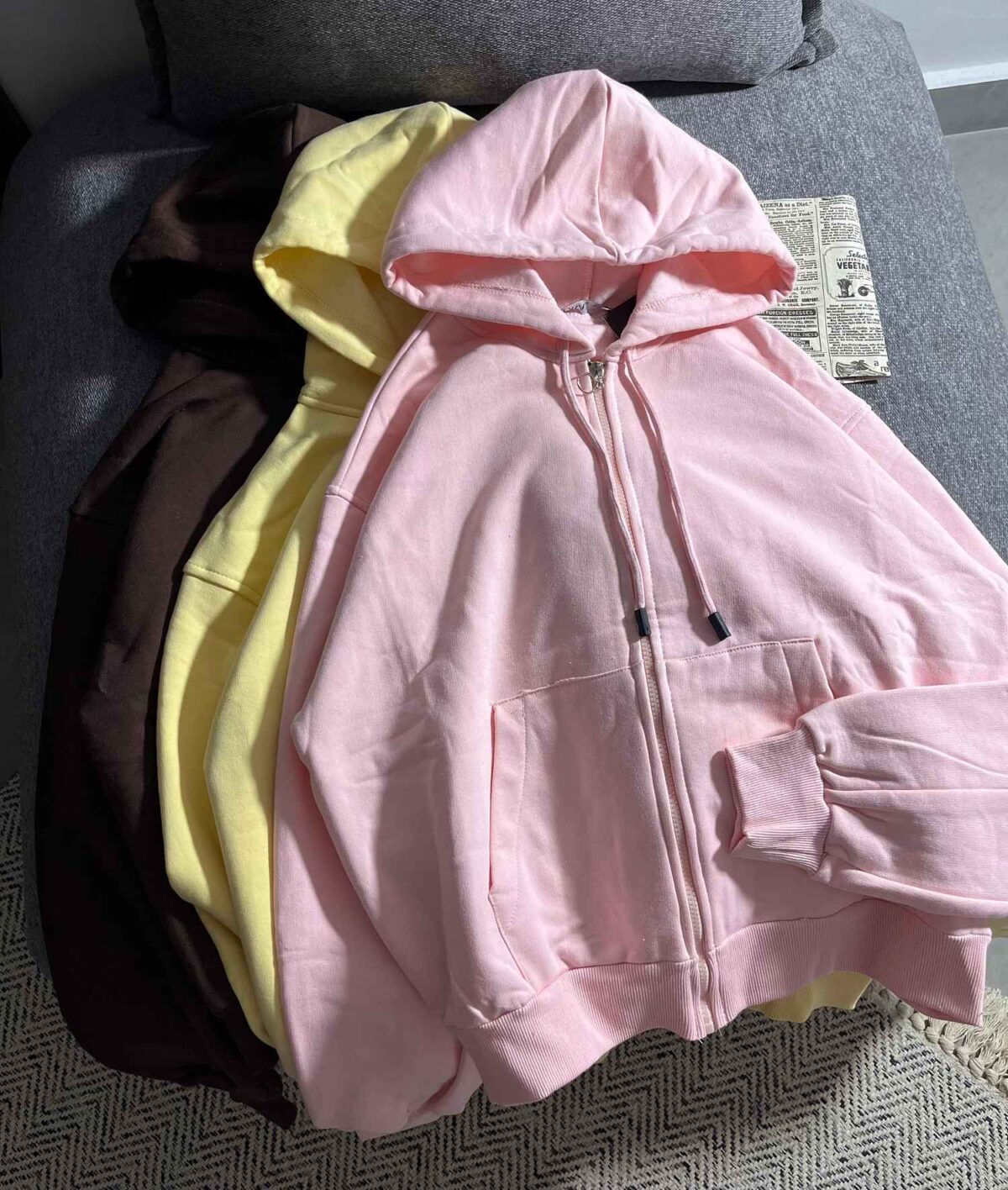 سویشرت ساده دورس سه نخ داخل کرک(3417) - Image 3