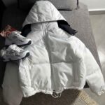 کاپشن پفی باکسی کلاهدار(3421)