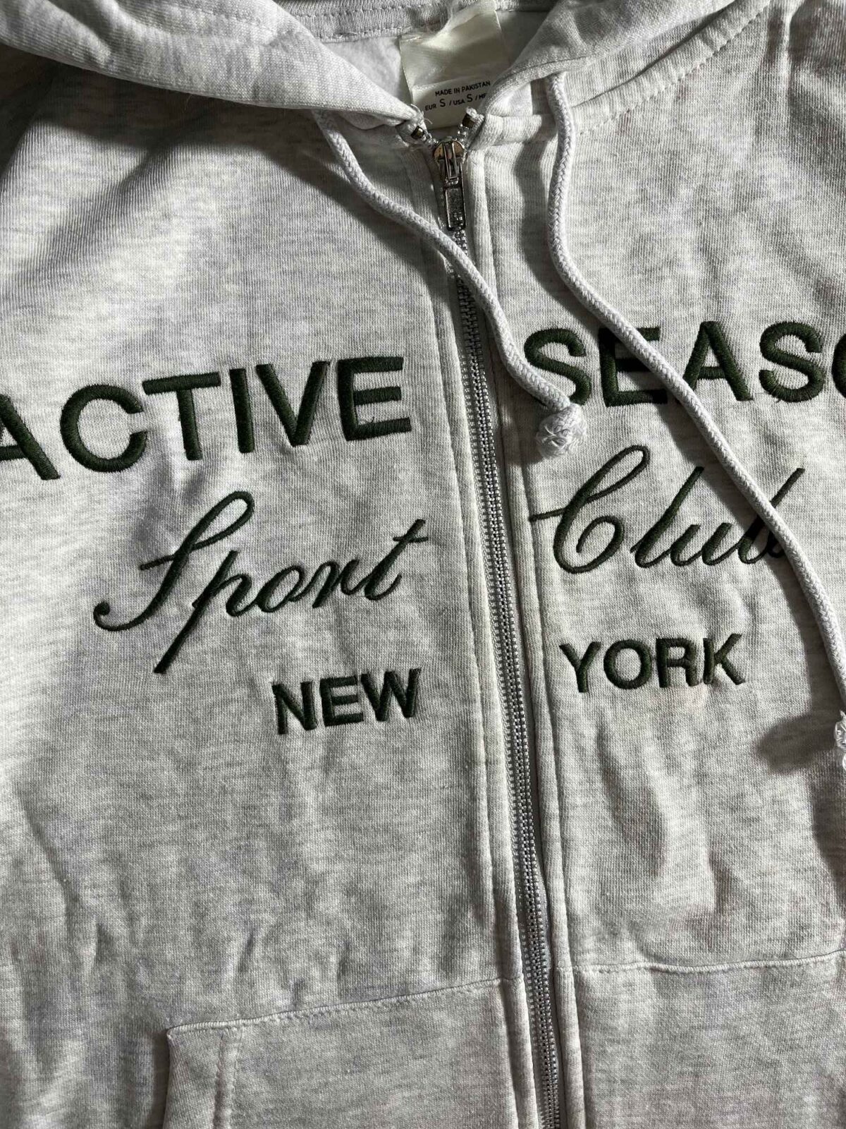 سویشرت وارداتی باکسی new york طوسی سه نخ داخل کرک اورجینال(3426) - Image 3