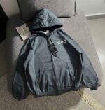 سویشرت وارداتی طوسی تیره دورس حوله ای سه نخ داخل کرک(3429)