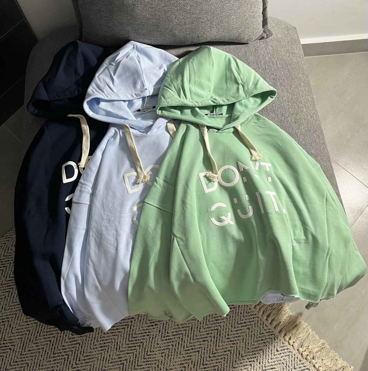 هودی زیرکات DONT QUIT دو نخ داخل کرک(3430) - Image 2