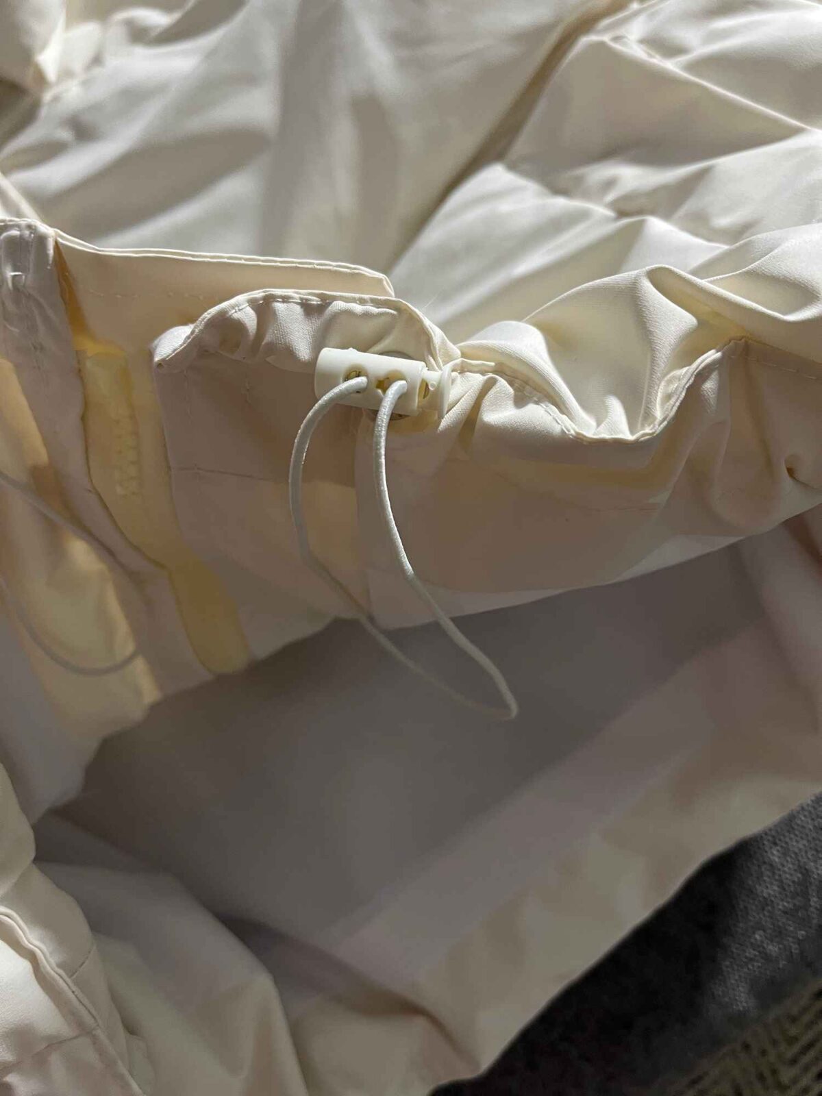 کاپشن پفی باکسی زیپ مخفی کلاهدار(3433) - Image 5