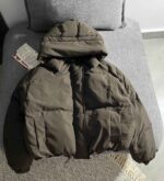 کاپشن پفی باکسی زیپ مخفی کلاهدار(3433) - Image 2