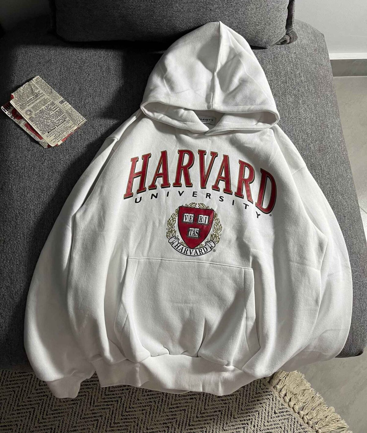 هودی HARVARD وارداتی اورجینال سه نخ داخل کرک گرم بالا(3431) - Image 2