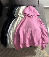 هودی ساده باکسی دورس سه نخ داخل کرک(3436)