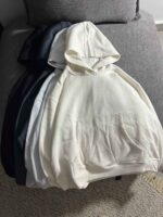 هودی ساده باکسی دورس سه نخ داخل کرک(3436) - Image 2