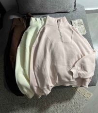 نیم زیپ ساده دورس سه نخ داخل کرک(3437)