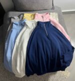 نیم زیپ ساده باکسی سه نخ داخل کرک(3441)