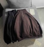 نیم زیپ ساده باکسی سه نخ داخل کرک(3441) - Image 2