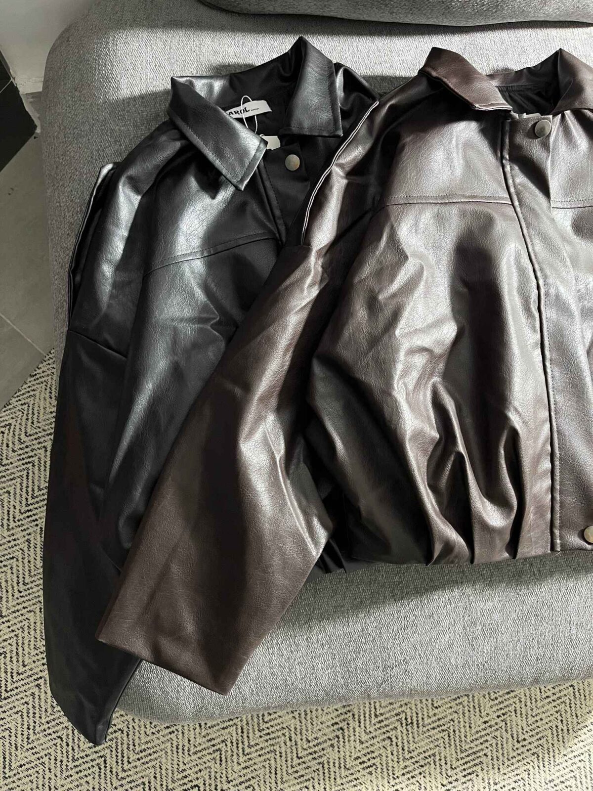 بامبر چرم آستردار زیپ مخفی(3444) - Image 4