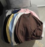 سوییشرت ساده دوجیب سه نخ داخل کرک(3447)