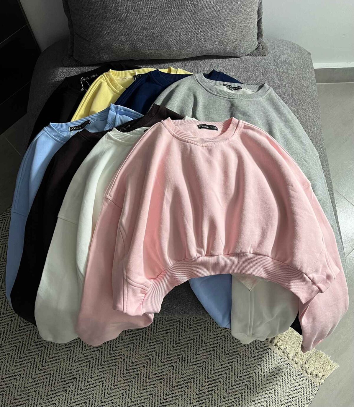 دورس کراپ ساده زیر گرد سه نخ داخل کرک(3449) - Image 2