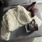 پالتو کراپ اورجینال وارداتی پوست و پر(3452)