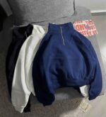 نیم زیپ ساده قد 52 سه نخ داخل کرک(3453) - Image 2