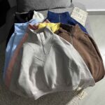 نیم زیپ ساده قد 52 سه نخ داخل کرک(3453)