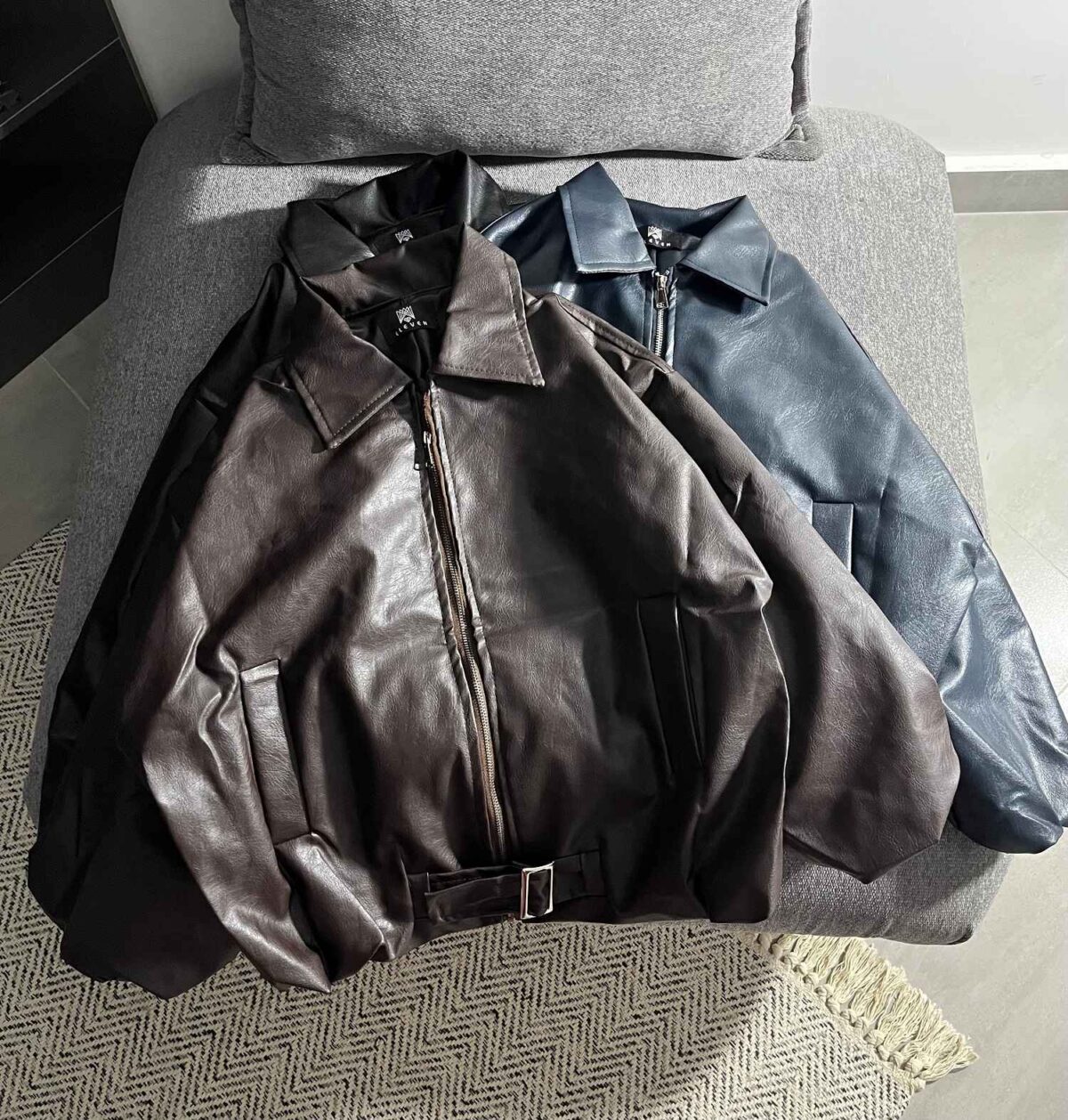 بامبر چرم آستردار کمر سگک دار(3455) - Image 2