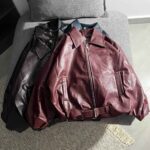 بامبر چرم آستردار کمر سگک دار(3455)