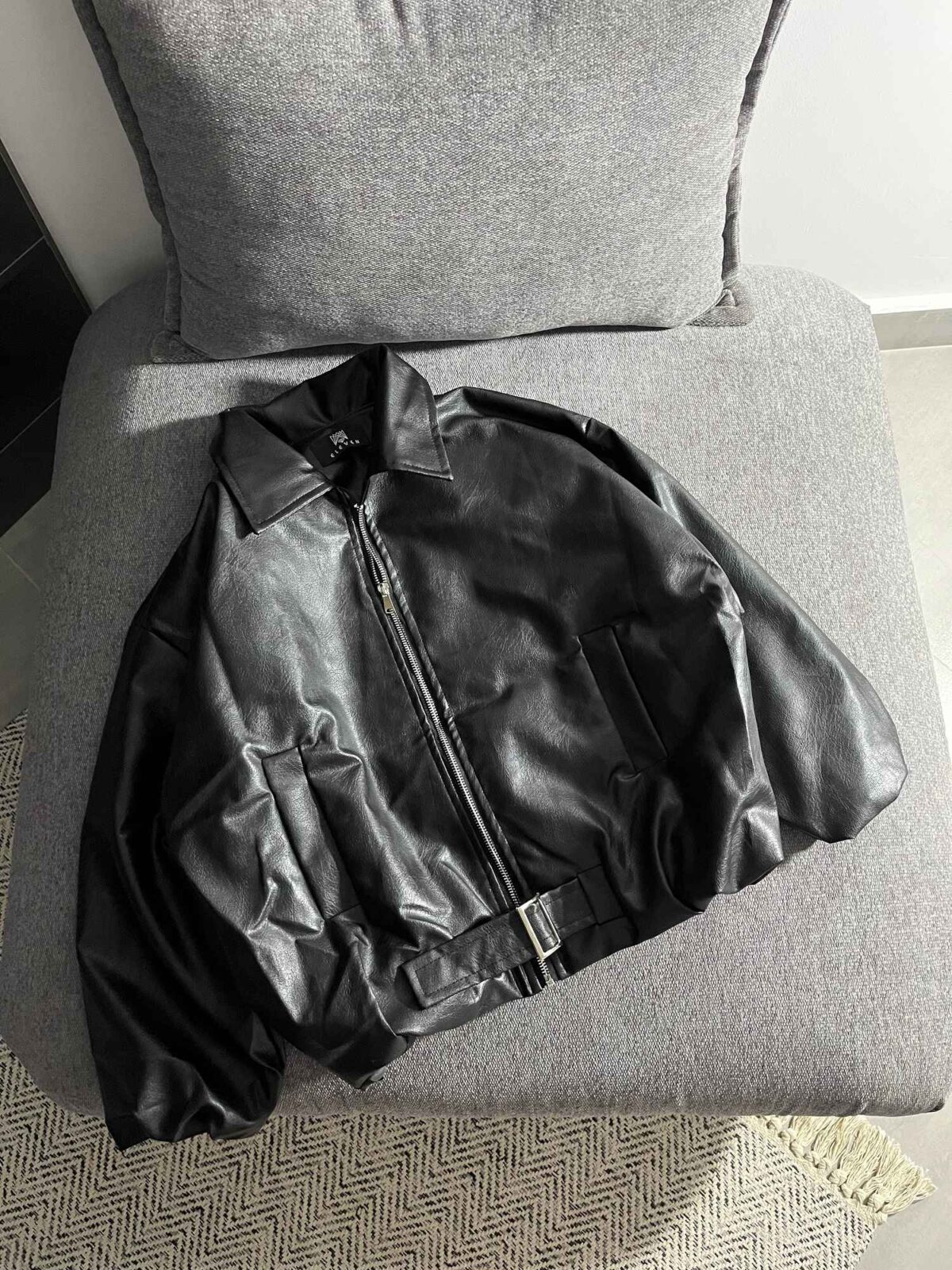 بامبر چرم آستردار کمر سگک دار(3455) - Image 4