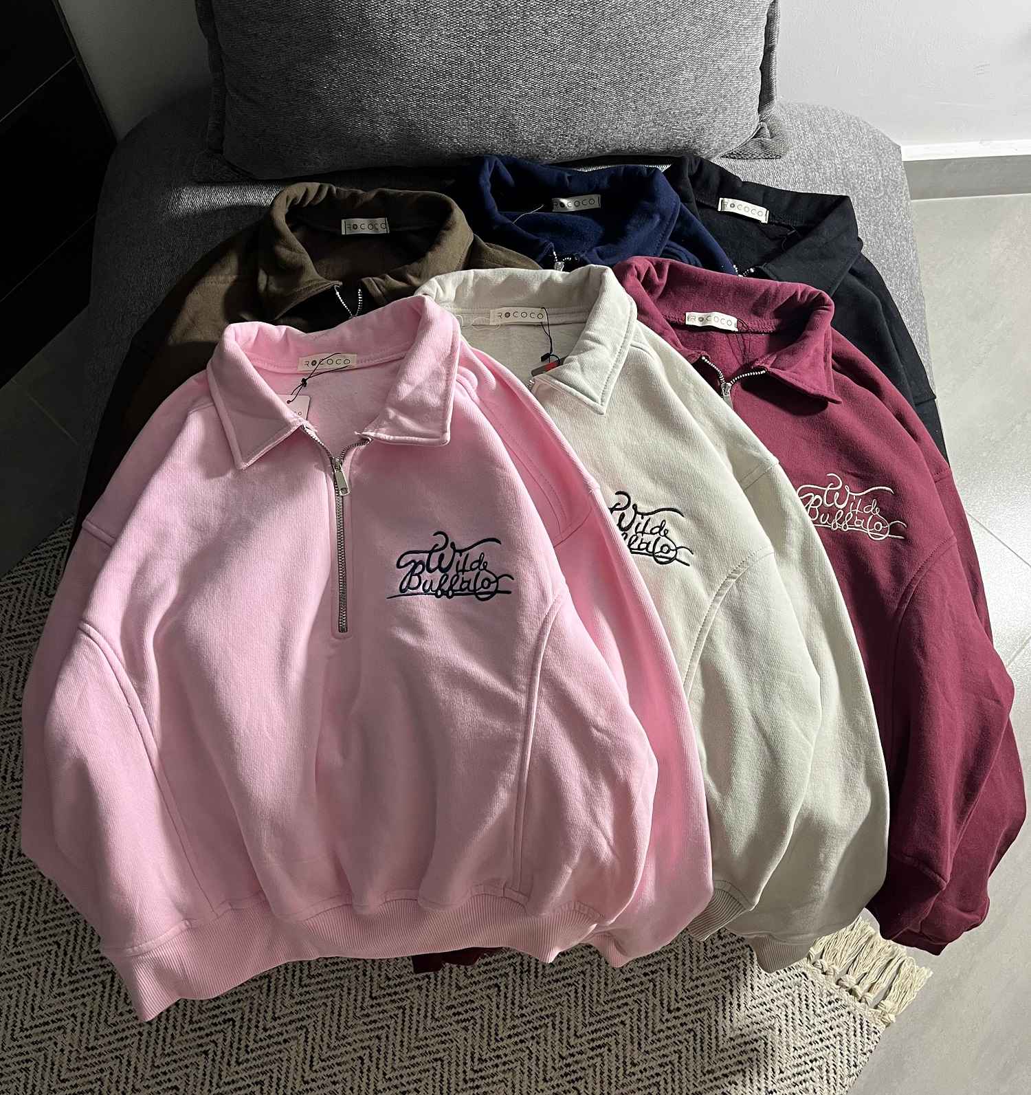 IMG_4037_1_11zon دورس نیم زیپ یقه برگردون سه نخ داخل کرک باکسی(3458) - Image 1