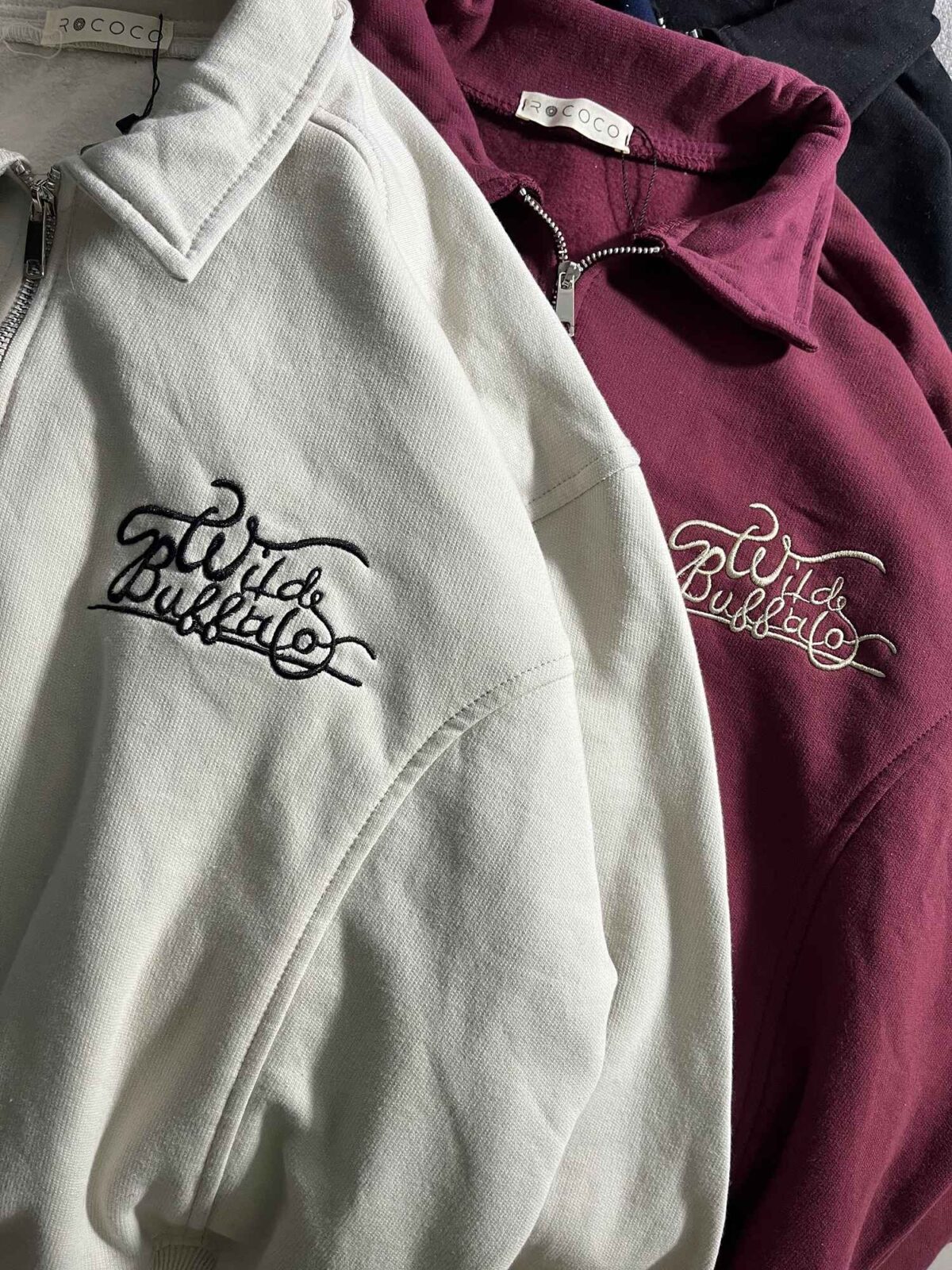 دورس نیم زیپ یقه برگردون سه نخ داخل کرک باکسی(3458) - Image 4