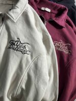 دورس نیم زیپ یقه برگردون سه نخ داخل کرک باکسی(3458) - Image 4