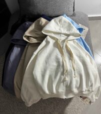 سویشرت باکسی ساده سه نخ داخل کرک(3459)